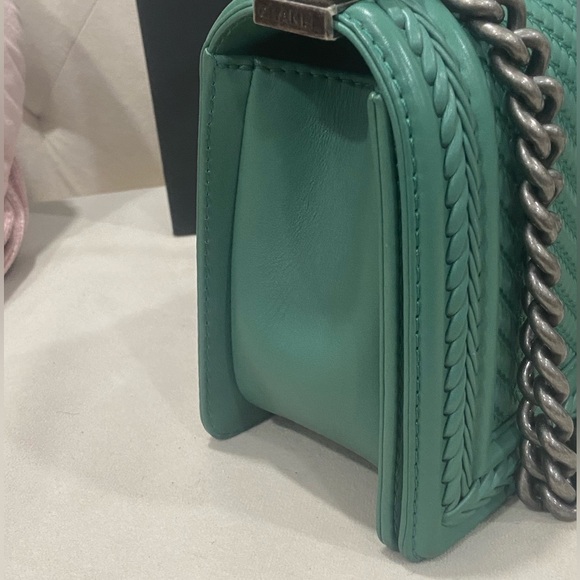 Rare🔥Chanel Limited Edition Braided Trim Medium Boy Bag - Picture 7 of 12